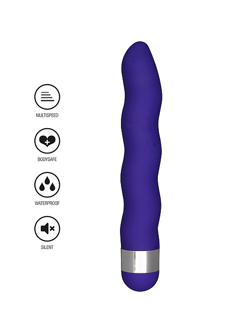 Универсальный вибратор в форме волны ToyJoy Funky Wave Viberette фиолетовый Sex Aura Киев - изображение 2