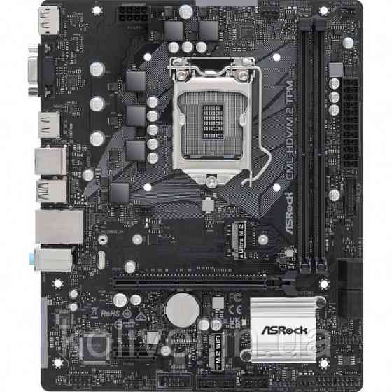 ASRock CML-HDV/M.2 TPM R2.0 (1200/H370, 2*DDR4, PCIex16, DP/HDMI/VGA, 4xSATAІІІ, M.2, GLan, 7.1ch, m Киев