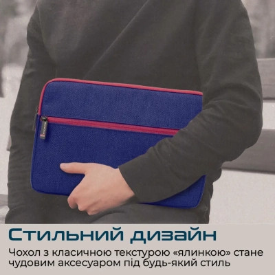 Чехол для ноутбука Promate 11" Portfolio-S Blue (portfolio-s.blue) Винница - изображение 4