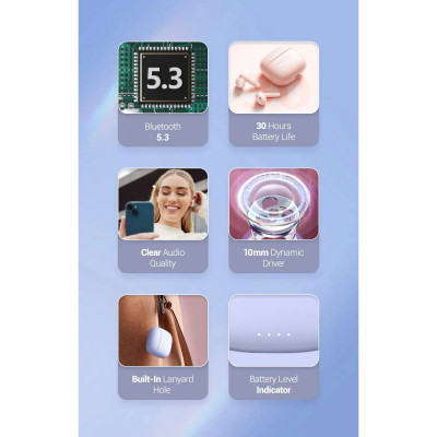 Навушники Vention Elf Earbuds E03 Purple (NBHV0) Вінниця - фото 5