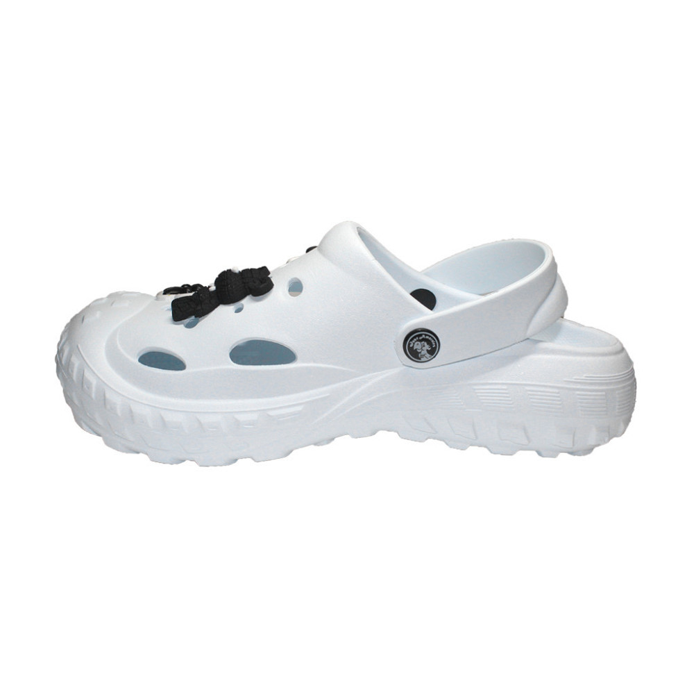 Крокси сабо жіночі білі з прикрасою зручна колодка взуття для лікарів та мед персоналу кухарів Одеса - фото 12