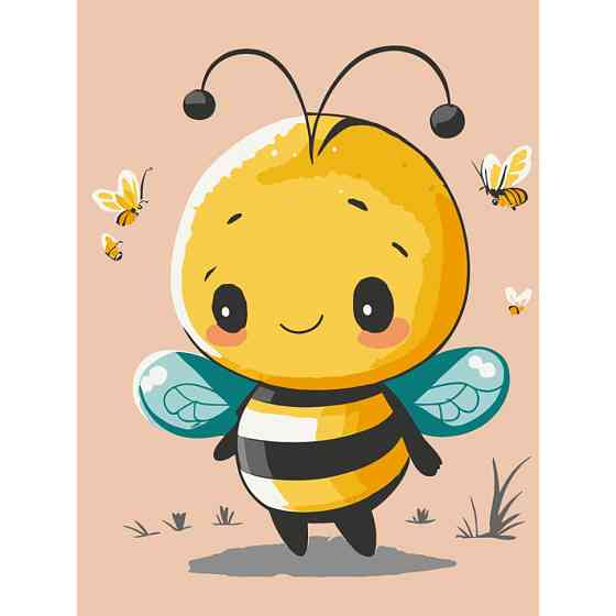 Картина за номерами "Маленька бджілка" 15587-AC 30х40 см Вінниця