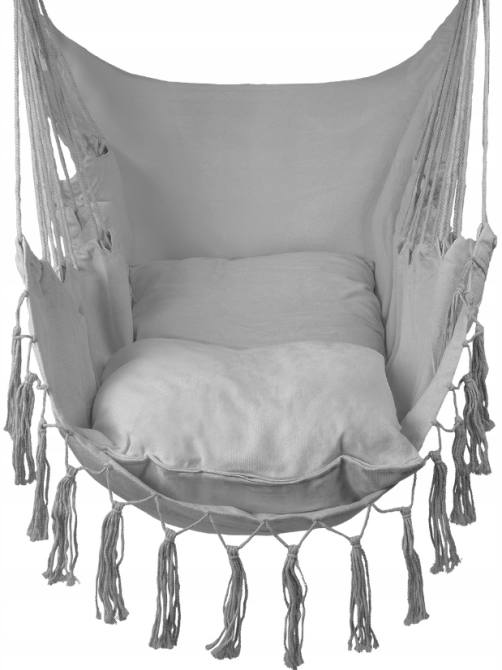 Крісло гамак Бразильське Malatec сірий 100см до 120кг (Польща) Київ - фото 2