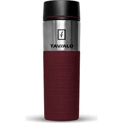 Термокружка Tavialo + 2 ущільнювальних кільця 420 мл Бордовий (190420103) Винница - изображение 1