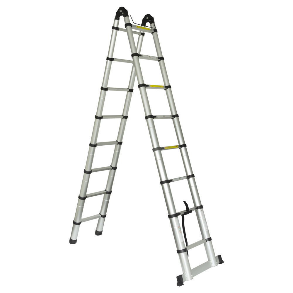 Flora Лестница телескопическая универсальная 16 ступеней 5.0м FLORA (5033434) Коломия - фото 9