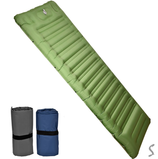 Коврик-матрас самонадувающийся туристический 192*68*8см WSI65063-1 Днепр - изображение 1