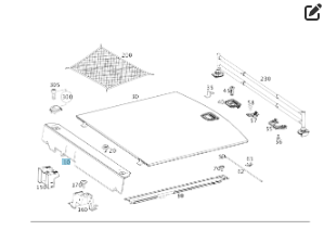 Mercedes-Benz  A2926800800 9H42 Накладка підлоги багажника спереду GLE Coupe C292 Одеса