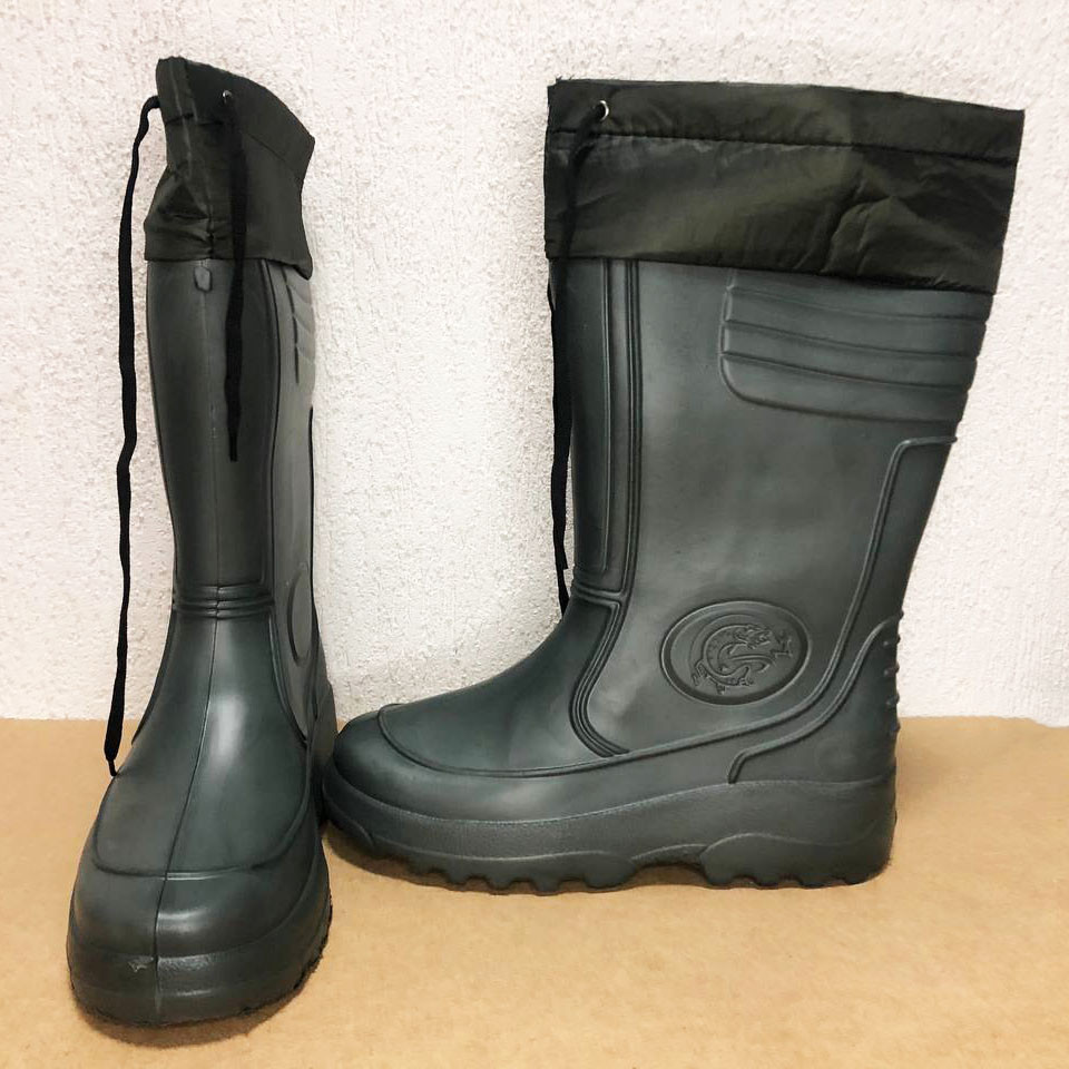 Чоловічі гумові чоботи для військових, Активні чоловічі чоботи для полювання Теплі гумові олива WL-54 Львів - фото 5