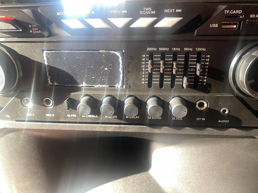 Акустична переносна колонка ZXX-1011 800Вт 15" 45х72х36см USB/SD/FM/BT/2MIC/ДУ Одеса - фото 7