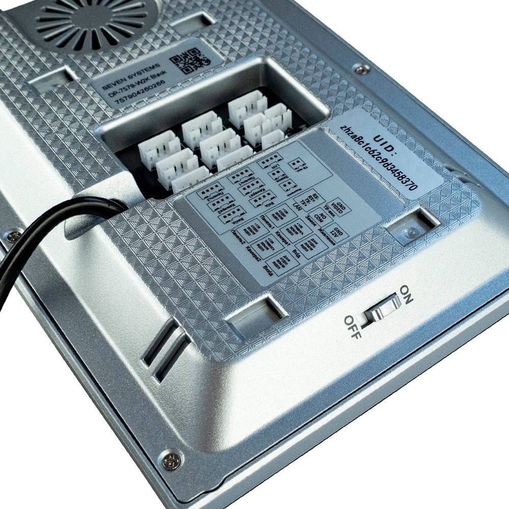 Відеодомофон 7 дюймів з Wi-Fi SEVEN DP-7579-W2K black Київ - фото 5