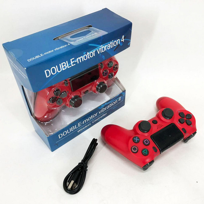 Джойстик DOUBLESHOCK для PS 4, бездротовий ігровий геймпад PS4/PC акумуляторний джойстик. Колір: червоний XO-99 Львів - фото 9