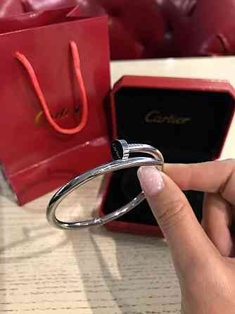 Cartier браслет Гвоздь без камней покрытие белым золотом  / Картье браслет Гвоздь Одесса