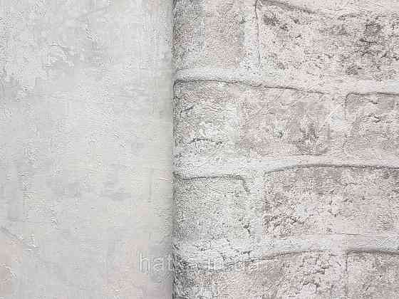 Шовілові на флізеліні Grandeco Anastasia метрові під цеглу структурні сірі білі Київ