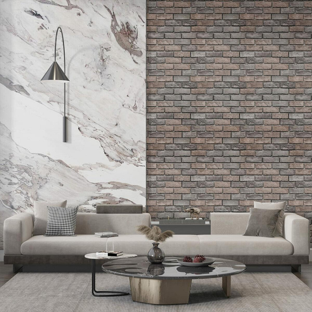 Обои самоклеющиеся 2800х500х1,5мм Коричневый екатериновлавский кирпич (D) SW-00001786 Днепр - изображение 7