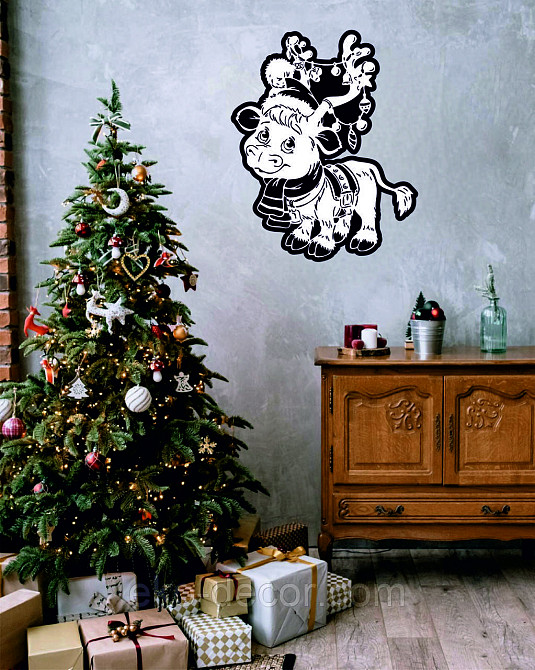 Декоративне настінне Панно «Олень», Декор на стену 90*72 см Київ - фото 1