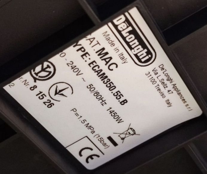 Кавоварка Delonghi Dinamica/Latte/Укр.Мова/Cappuccino/ECAM 350.55. Київ - фото 1