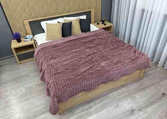 Плед-покривало Кубик 200х220 см (+-10см) Ліловий (87-231) Київ