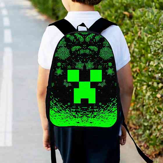 Рюкзак дитячий майнкрафт "Minecraft" 34х27см, міський ранець для хлопчика з принтом (00317) Київ