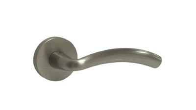 Ручка дверная Ilavio 306 черная Никель матовый Киев