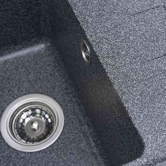 Гранітна мийка для кухні VALESO LIANA 6243 матова Графіт Коломыя