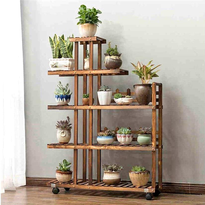 Підставка для квітів "Нуазі" на коліщатках капучино Миколаїв - фото 2