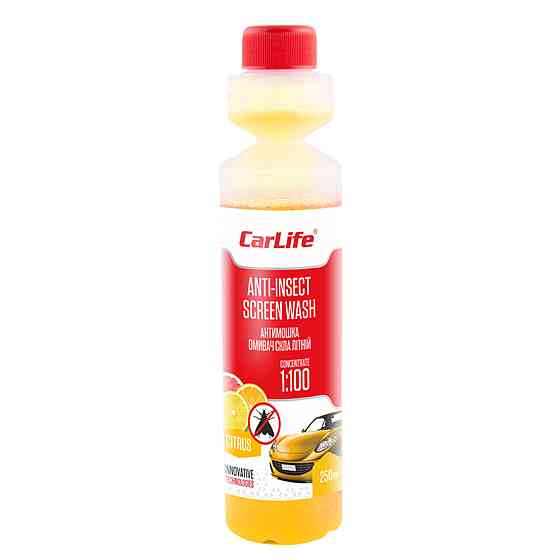 Очисник скла Carlife Anti-insect Screen-Wash Citrus, літній концентрат 1:100. Київ