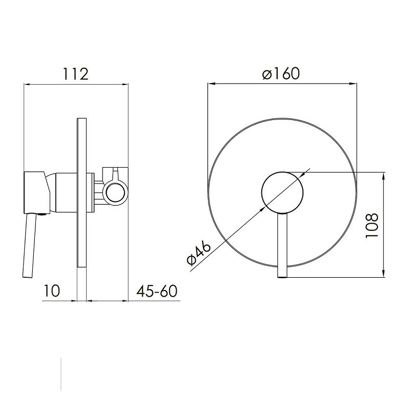 Змішувач прихованого монтажу VOLLE CRUZE cepillado oro для душу золото Київ - фото 2