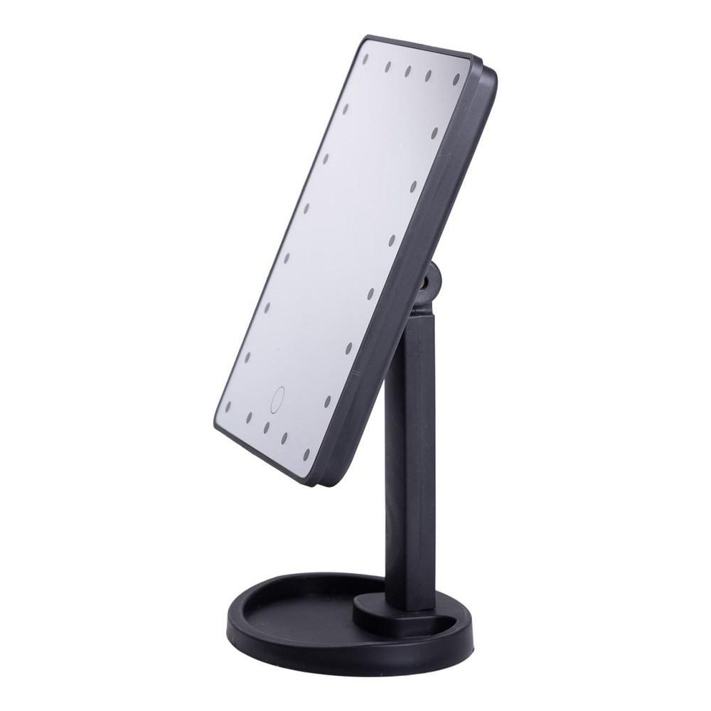 Yiwu Настільне дзеркало з підсвічуванням 22 LED для макіяжу 21х16 см прямокутне на ніжці USB Чо Коломия - фото 1