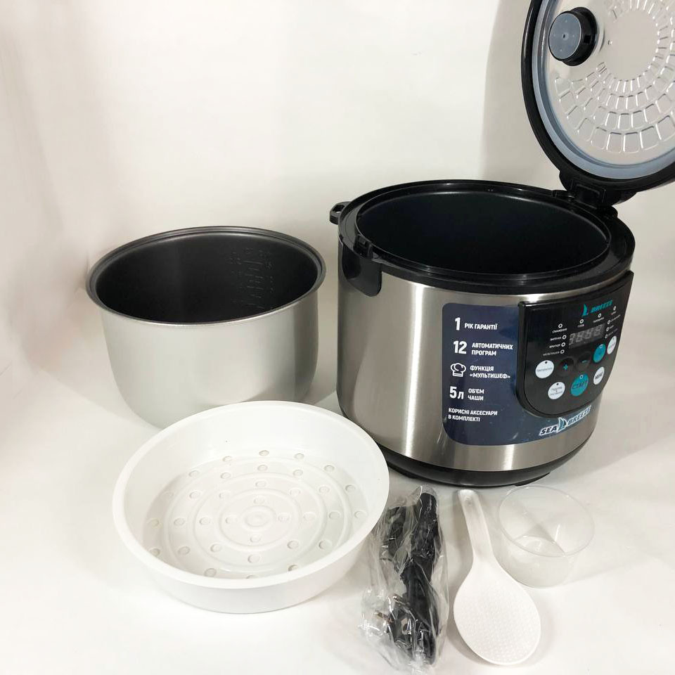 Хороша бюджетна мультиварка SeaBreeze, Побутова мультиварка пароварка 5 л CP-15 Івано-Франківськ - фото 10