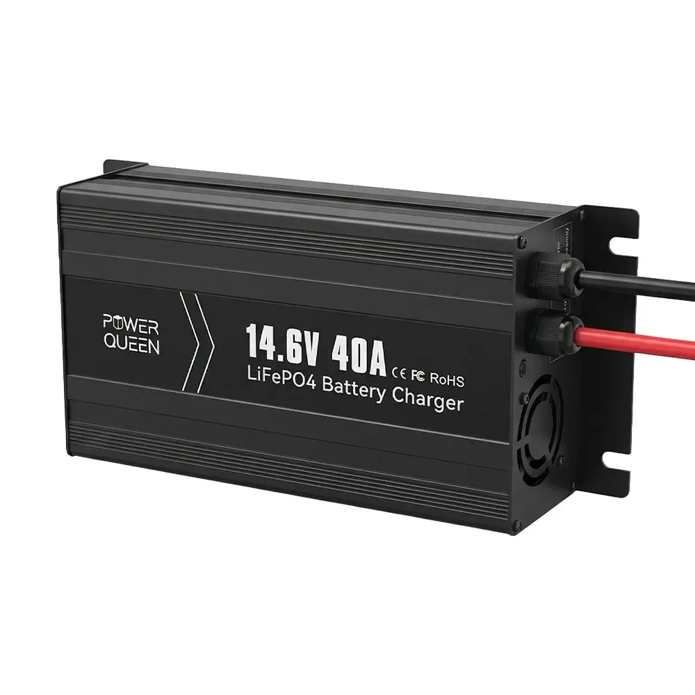 Зарядний пристрій для акумуляторних батарей LiFePO4 14.6V/40A Power Queen P12V40A-BCHA-Y (44-00529) Київ - фото 10