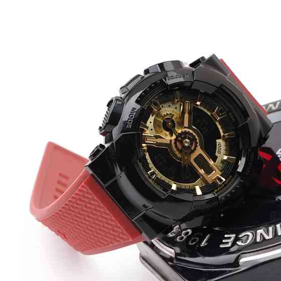 Ремінець для Casio G-Shock GA-100/110 Red SI SBR Київ