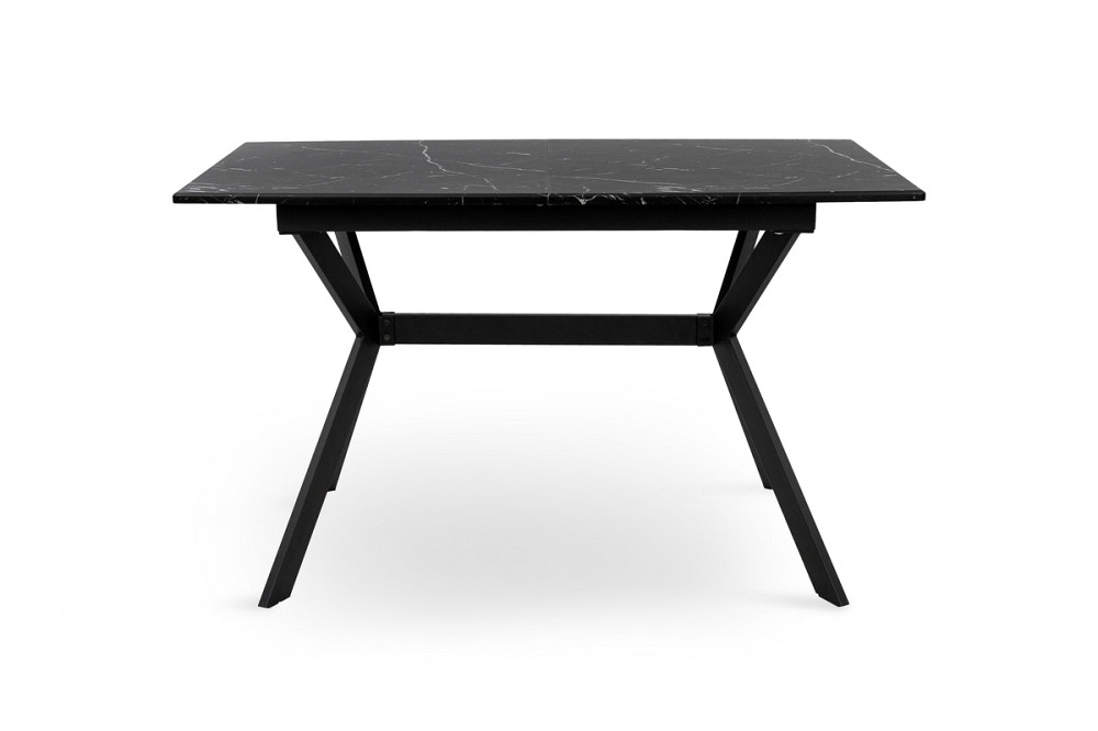Стіл Хьюстон 130(+40)*77 чорний метал/мрамор чорн Киев - изображение 2