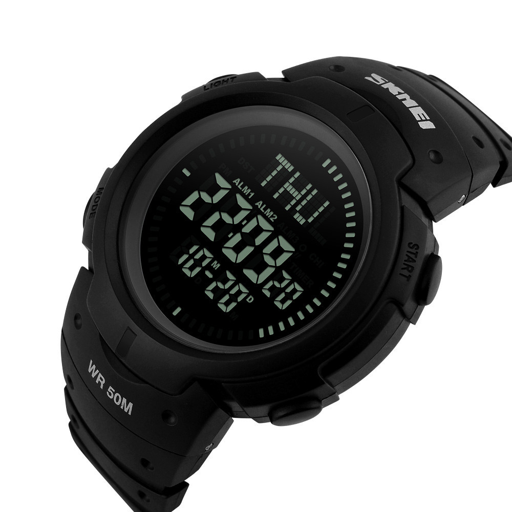 Skmei 1231BK All Black Smart Watch + Co,ass SBR Київ - фото 2