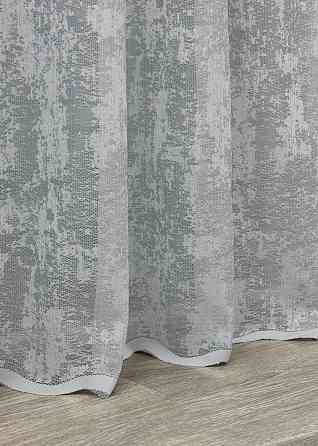 Тюль жаккард, коллекция «Мрамор Al-1», цвет серый 1664т Киев
