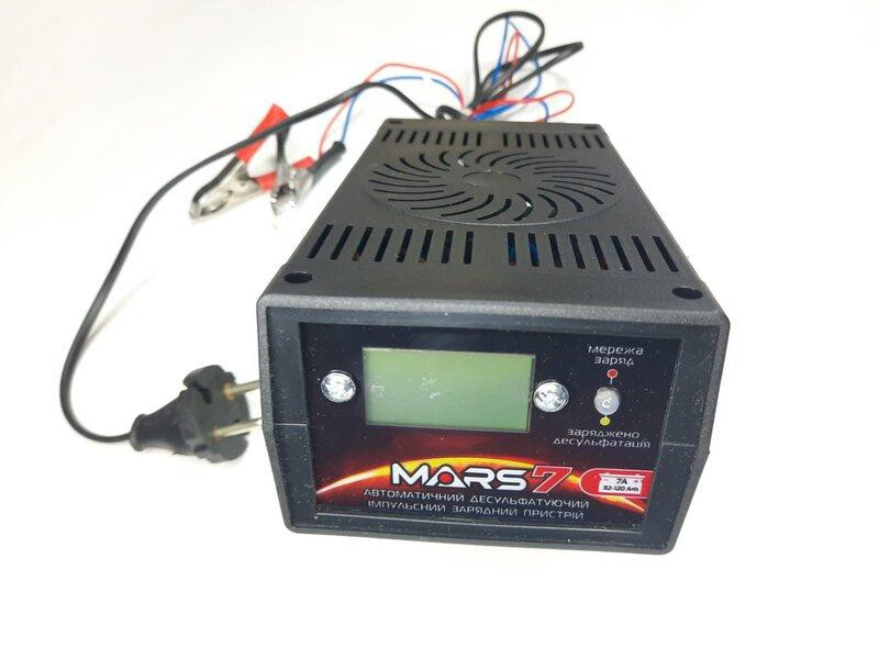 Зарядний пристрій MARS-7 12V/0-7A/30-120AHR/LCD/імпульсне Вінниця - фото 2
