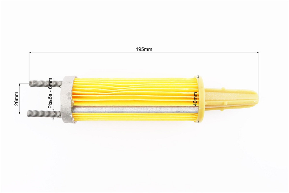 Фільтр паливний - елемент 11см 186F (можливо пом'яті) Київ - фото 3