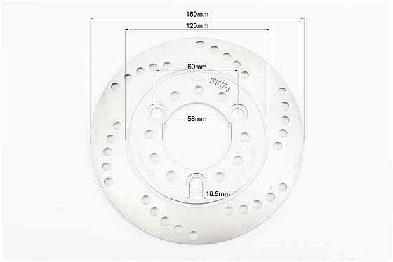 Диск гальмівний задній D=180mm, сірий Київ