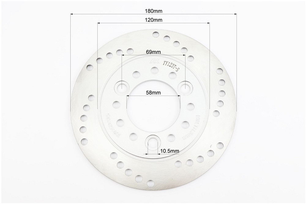 Диск гальмівний задній D=180mm, сірий Київ - фото 2