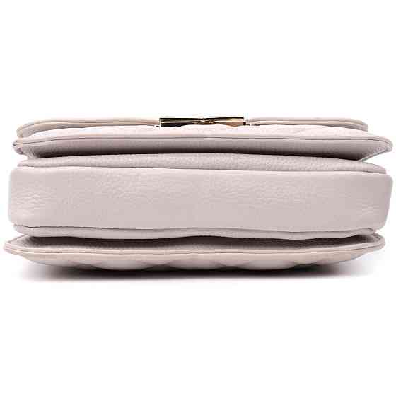 Витончена сумка жіноча з оригінальною клямкою з натуральної шкіри Біла (Vintage) Київ