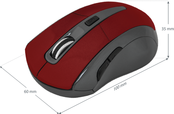 Миша Defender Accura MM-965 Wireless Red (52966) (6294157) Київ