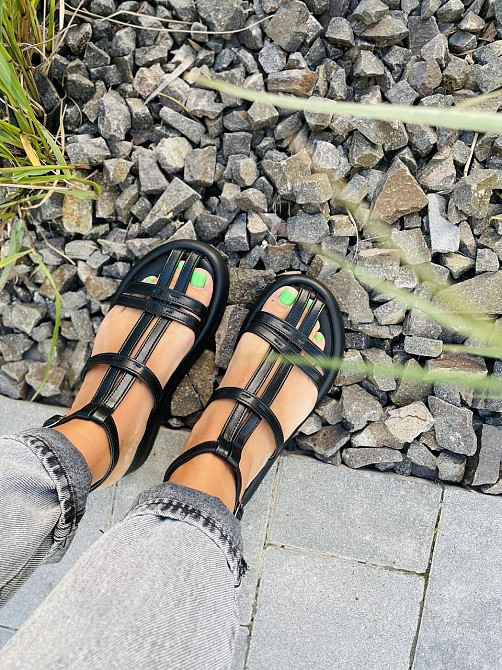 PGV Босоніжки жіночі PGV 1240 чорні (літо, шкіра натуральна) (5141) 36-39 Коломыя - изображение 5