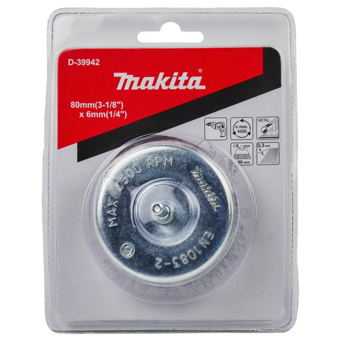 Проволочная чашечная щетка Makita 80мм. D-39942 Коломия - фото 1