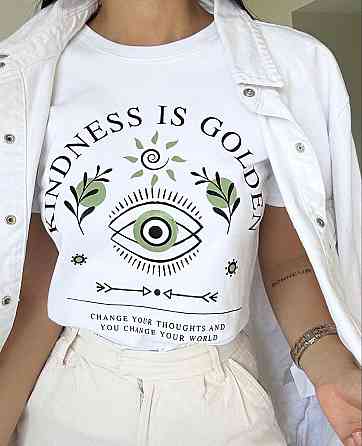 Футболка женская с принтом  46 Белая 2664084109 Днепр