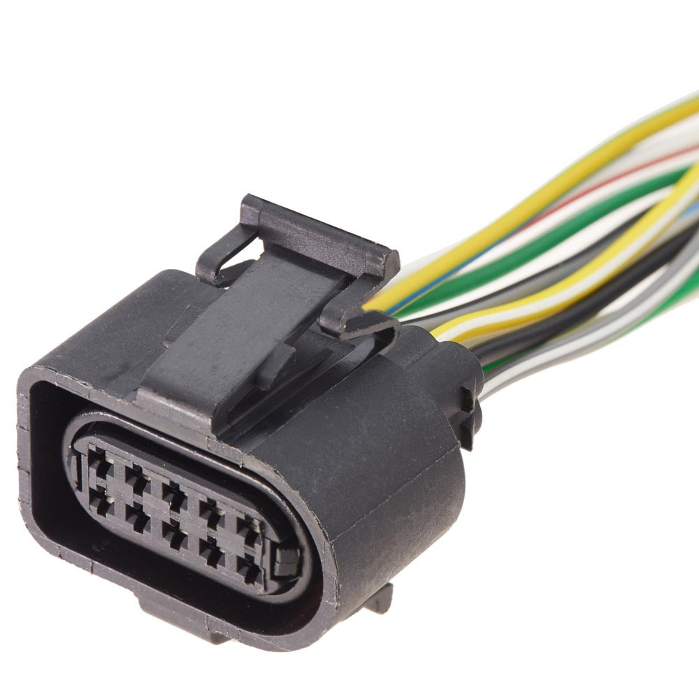 Електричний з'єднувач із дротом, 10-контактний Чорний, Пластик, Київ - фото 1