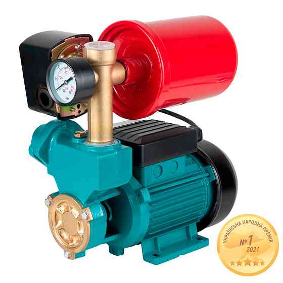 Станція 0.37 кВт Hmax 32м Qmax 40 л/хв (вихровий насос) 1 л AQUATICA AUTOGPa125ZA (776016) Київ