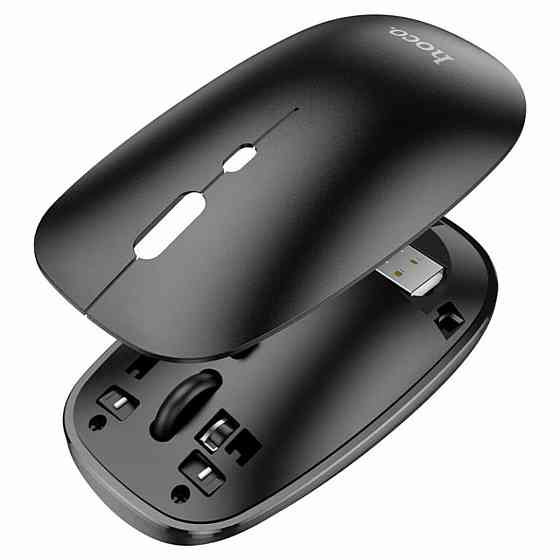 Миша бездротова Hoco GM15 Art dual-mode business mouse, колір чорний 6931474760579 Одеса