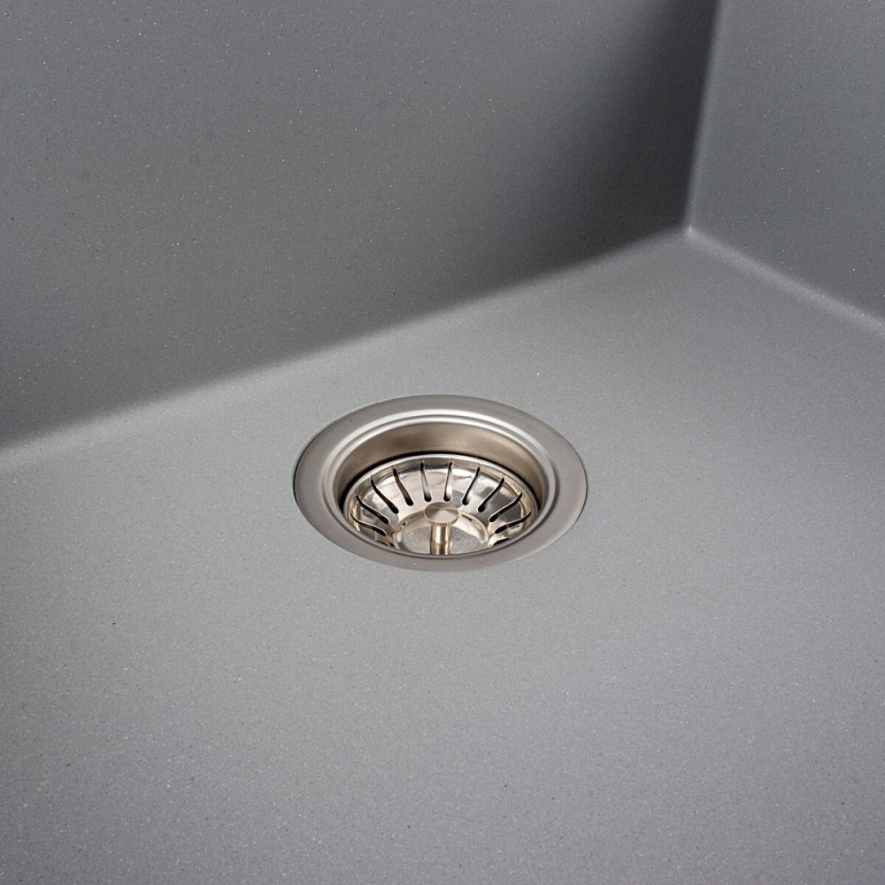 VALESO Кухонна гранітна мийка 5750 DAVINA VALESO сірий металік Коломыя - изображение 6