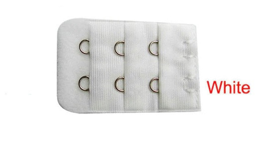 Удлинитель для бюстгальтера 2 крючка 5 на 3 см белый Киев - изображение 1