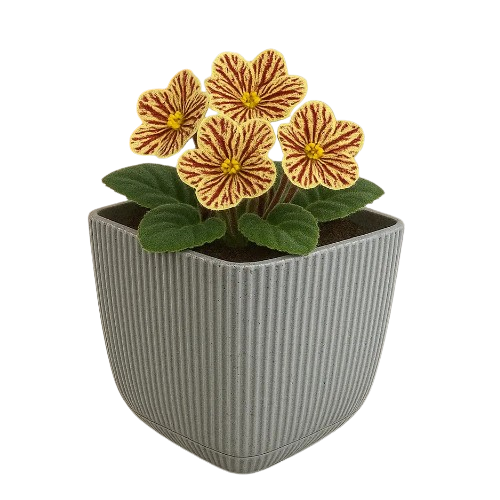 Вазон Mergan 0,27л квадратний сірий ELIF Житомир - фото 2