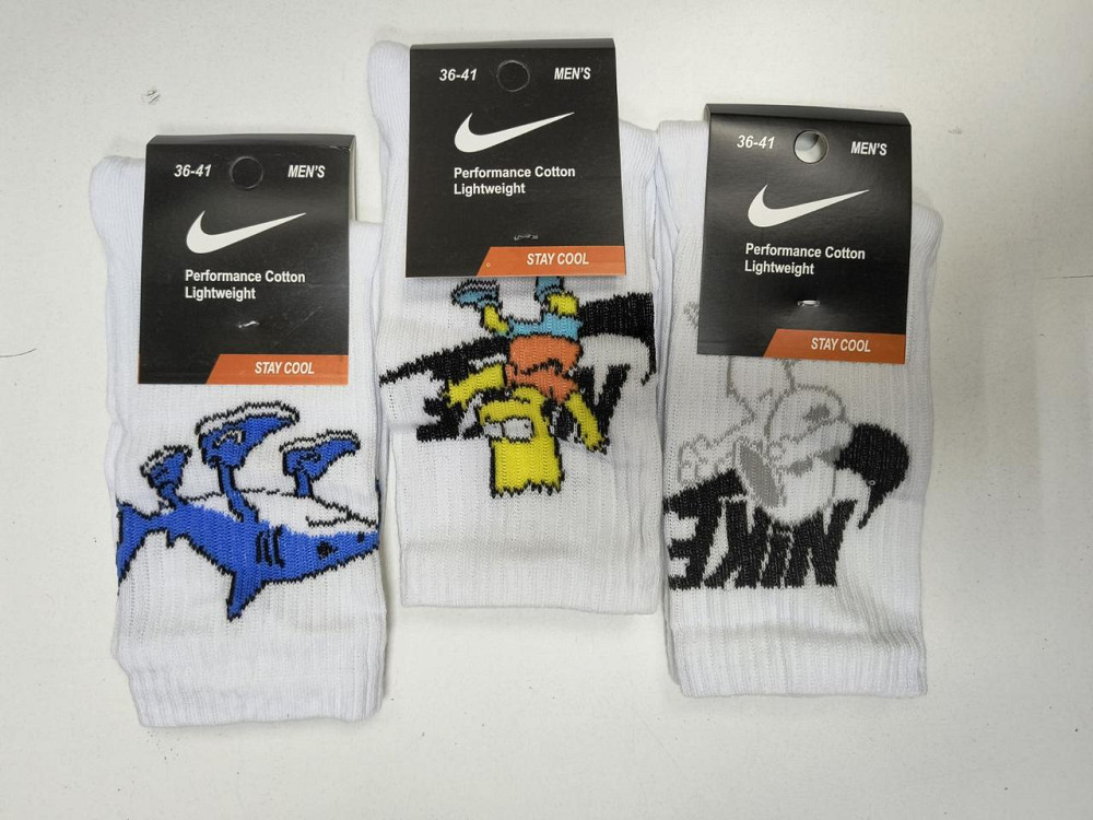 Носки мужские высокие прикольные. Носки из хлопка 3 штуки. Цвет белый. Размер 36-41 Киев - изображение 2